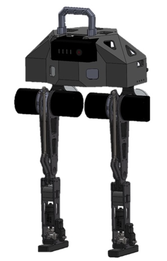 Mini humanoid CAD render